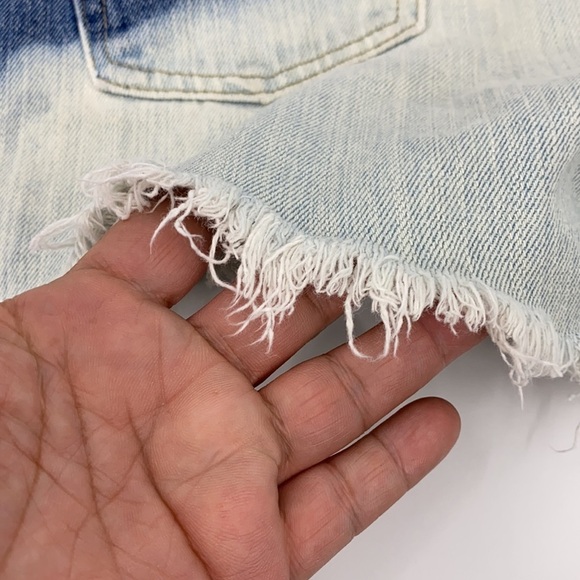 Levi Strauss 514 Acid Wash Tye Dye Jean Shorts - Picture 9 of 12